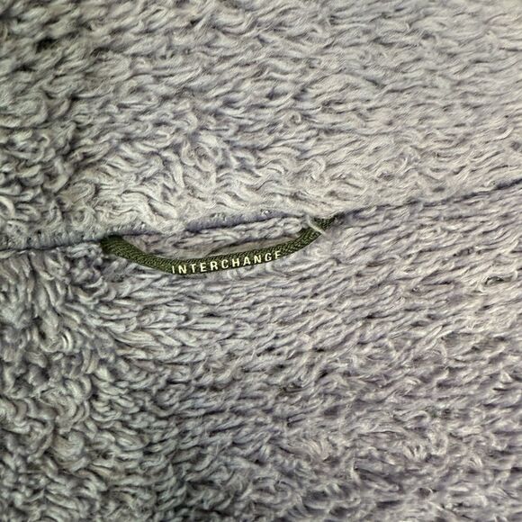 Columbia Purple Sherpa Fleece Fuzzy Zip-Up Jacket Size Medium - Picture 10 of 16